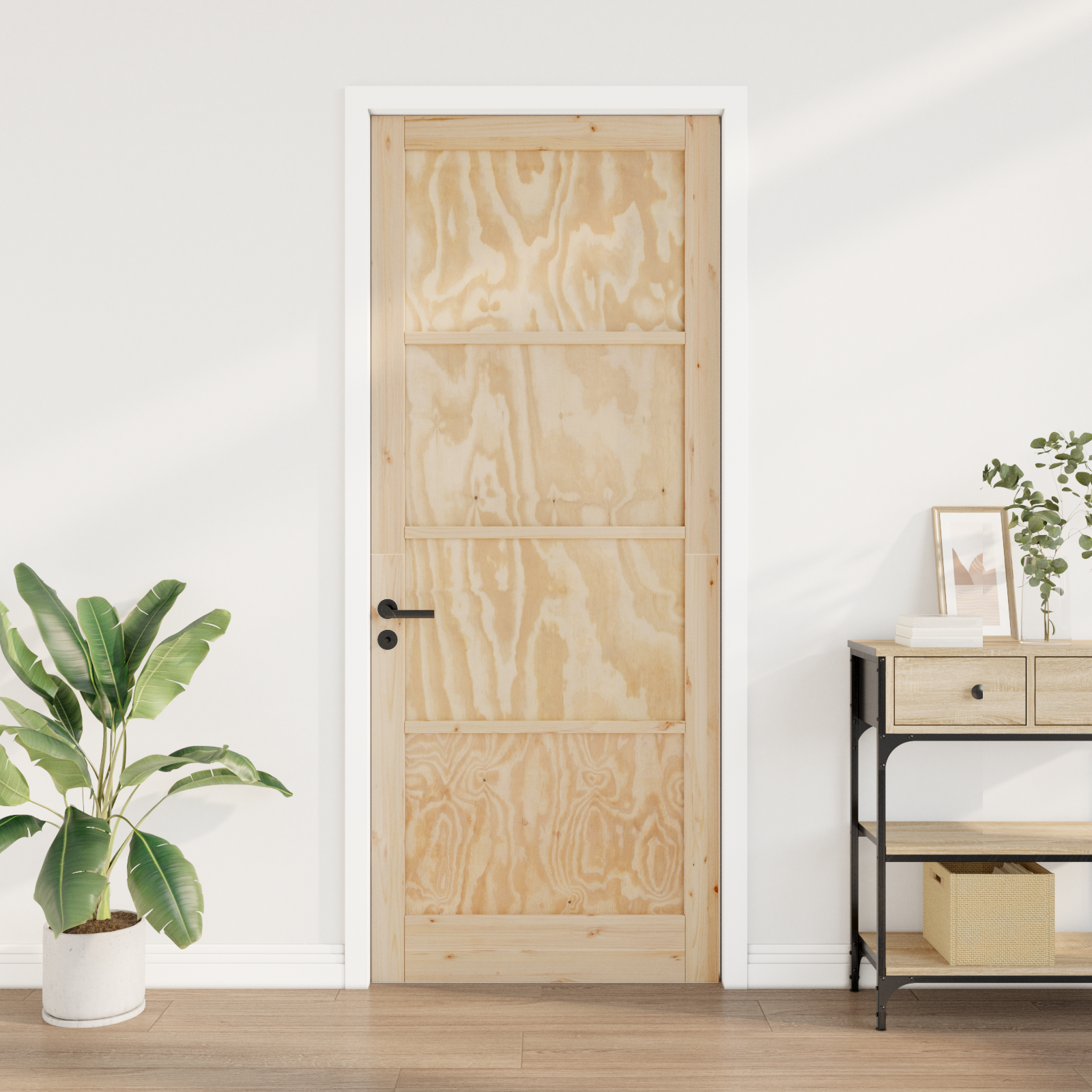 Interior Door "ORKDAL" 83x232x4 cm Solid Wood Pine - Image 3