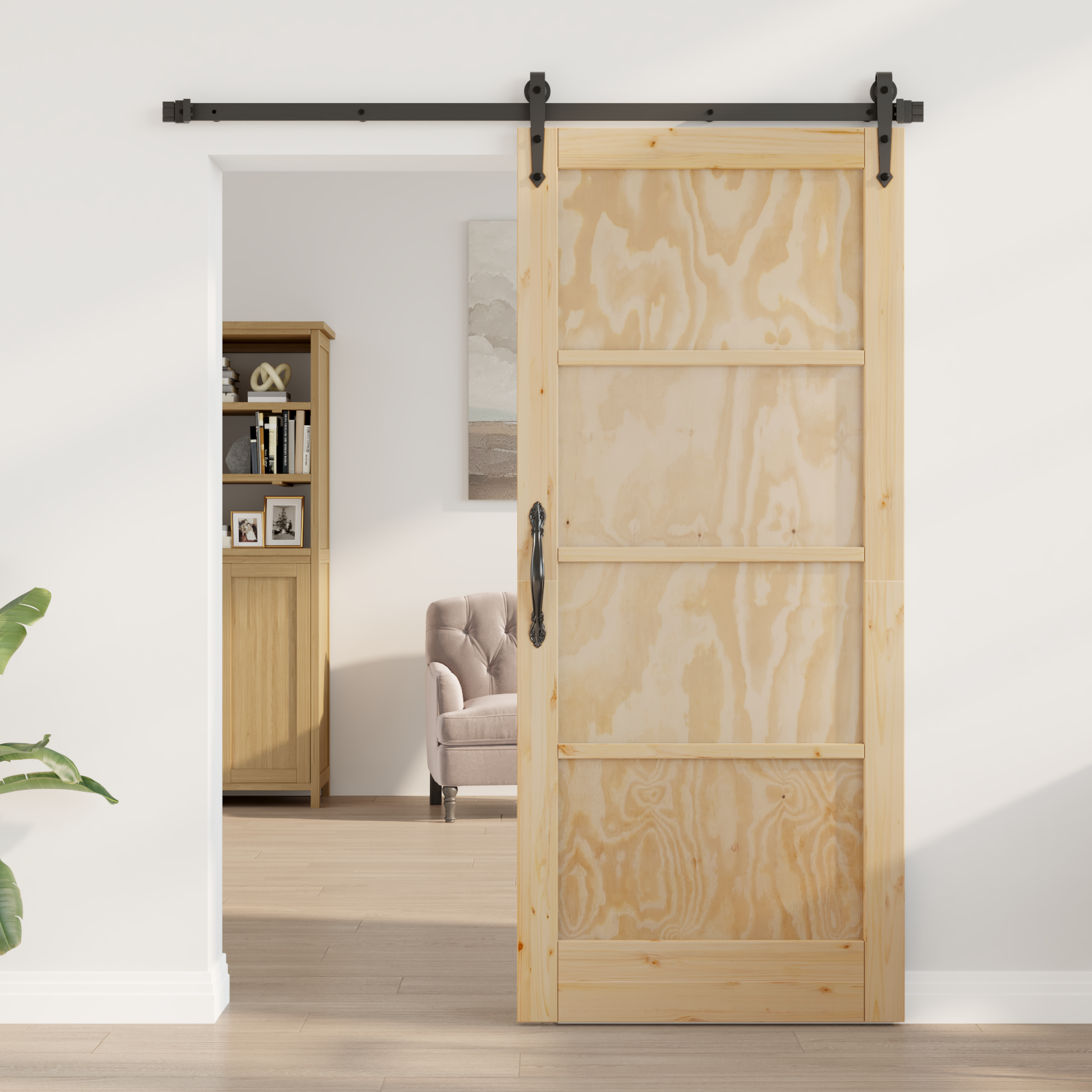 Interior Door "ORKDAL" 86x198.5x4 cm Solid Wood Pine