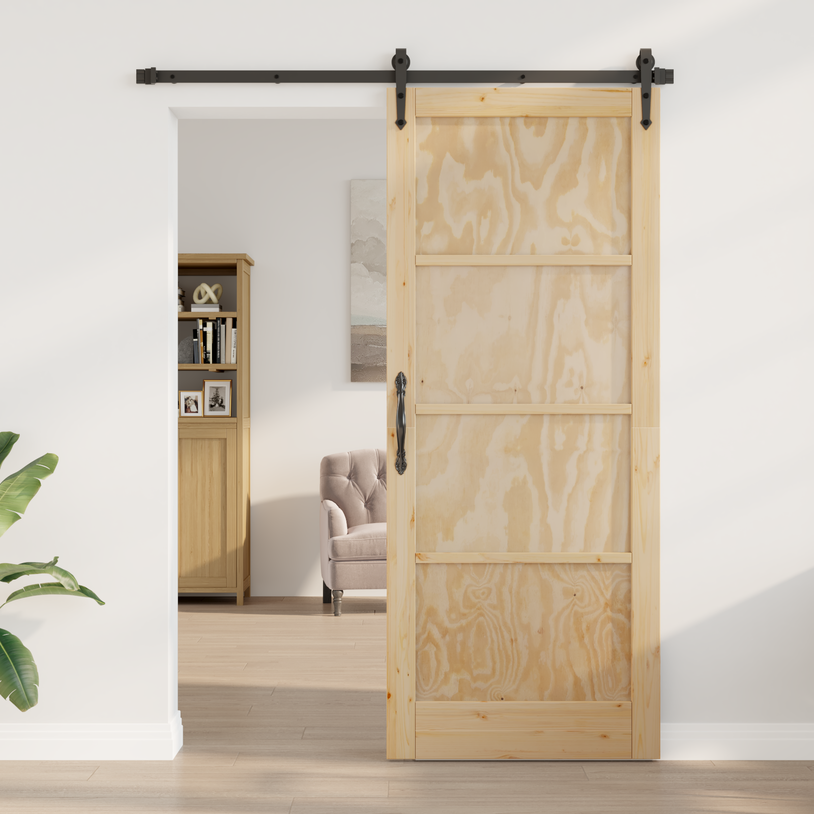 Interior Door 'ORKDAL'86x211x4 cm Solid Wood Pine
