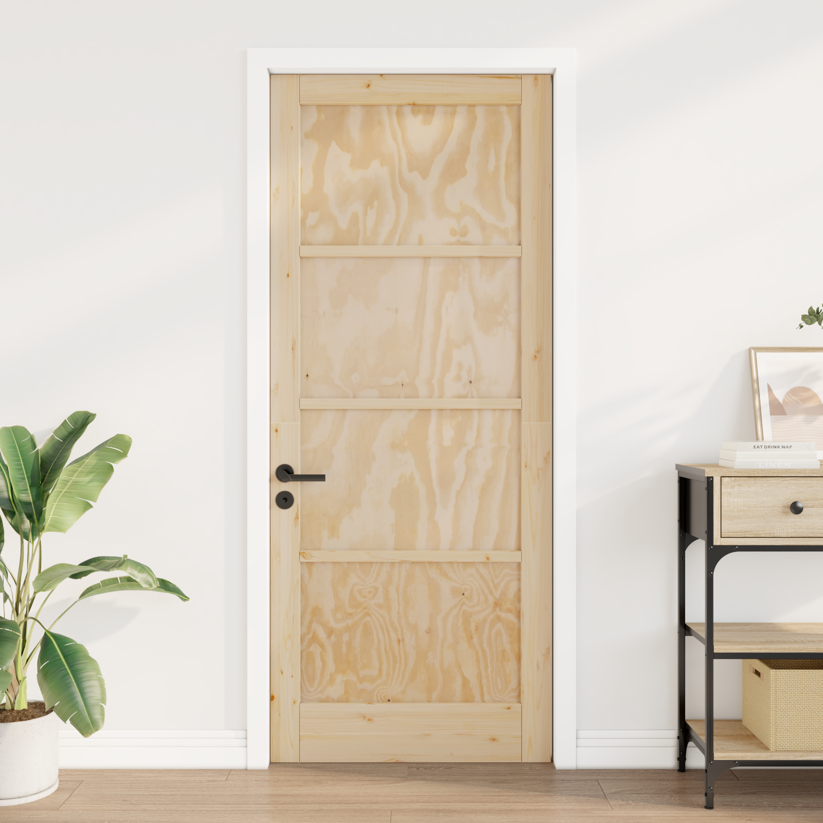 Interior Door 'ORKDAL'86x211x4 cm Solid Wood Pine - Image 3
