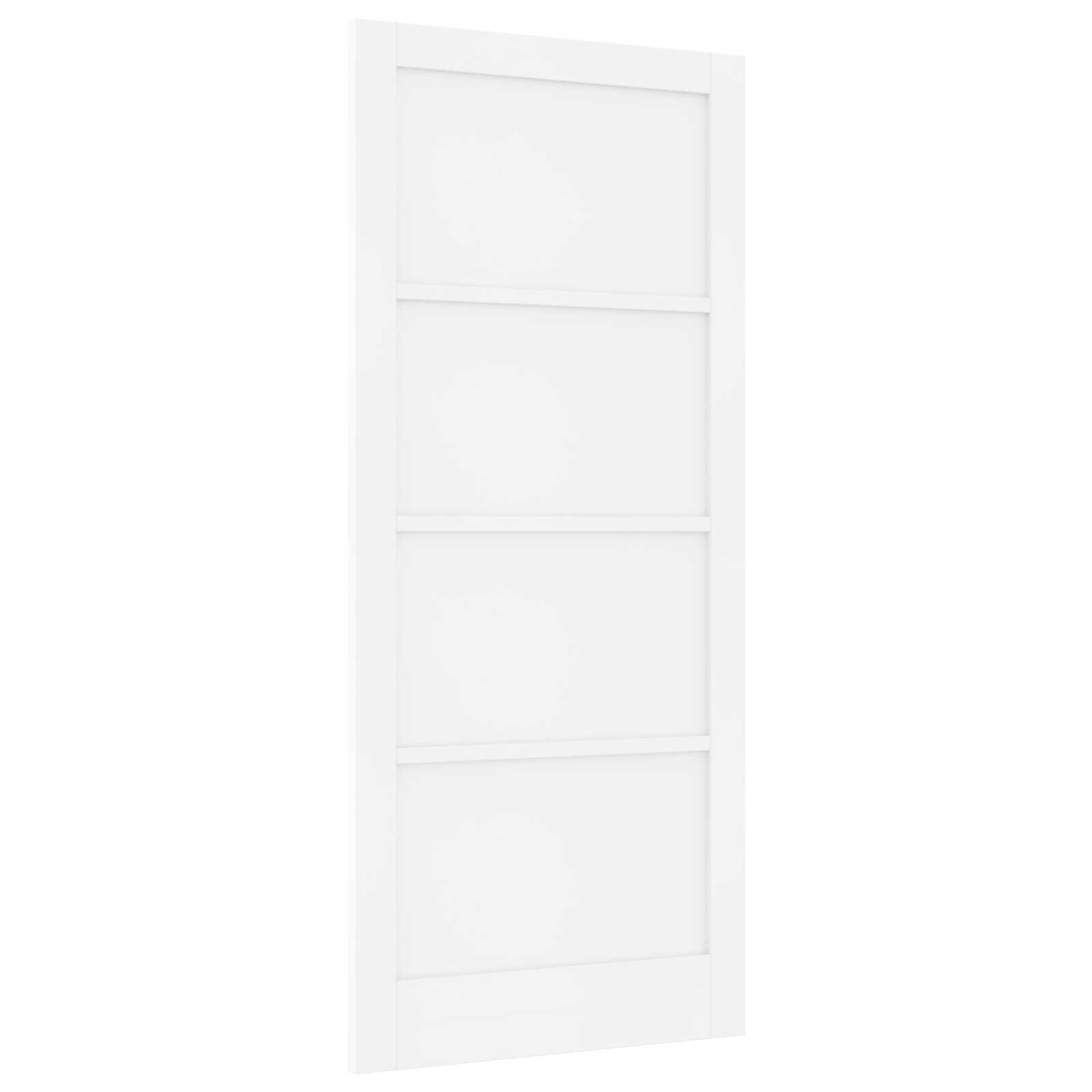 Interior Door "ORKDAL" White 93x211x4 cm Solid Wood Pine - Image 2