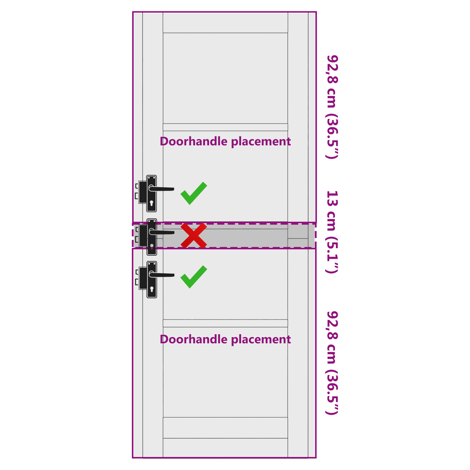 Interior Door with Glass "ORKDAL" White 73,5x198,5x4 cm - Image 9