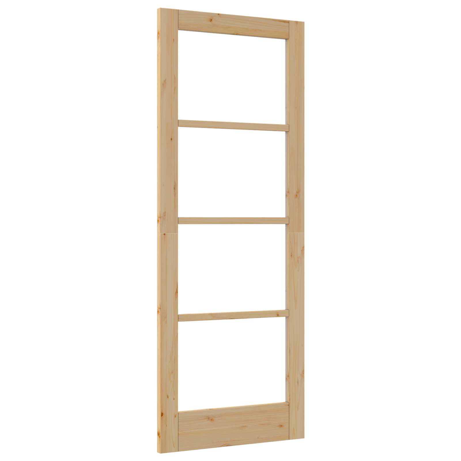 Interior Door with Glass "ORKDAL" 78x202x4 cm Solid Wood Pine - Image 2
