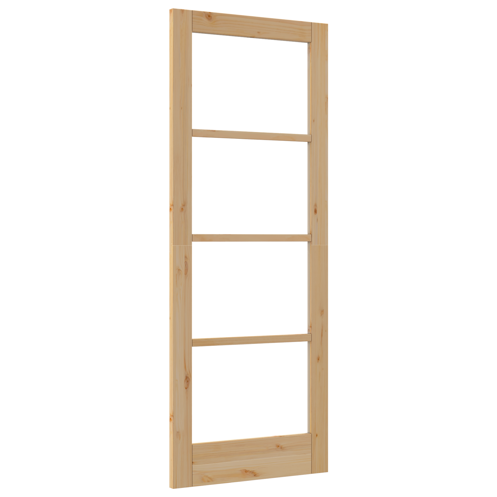Interior Door with Glass "ORKDAL" 78x202x4 cm Solid Wood Pine - Image 9