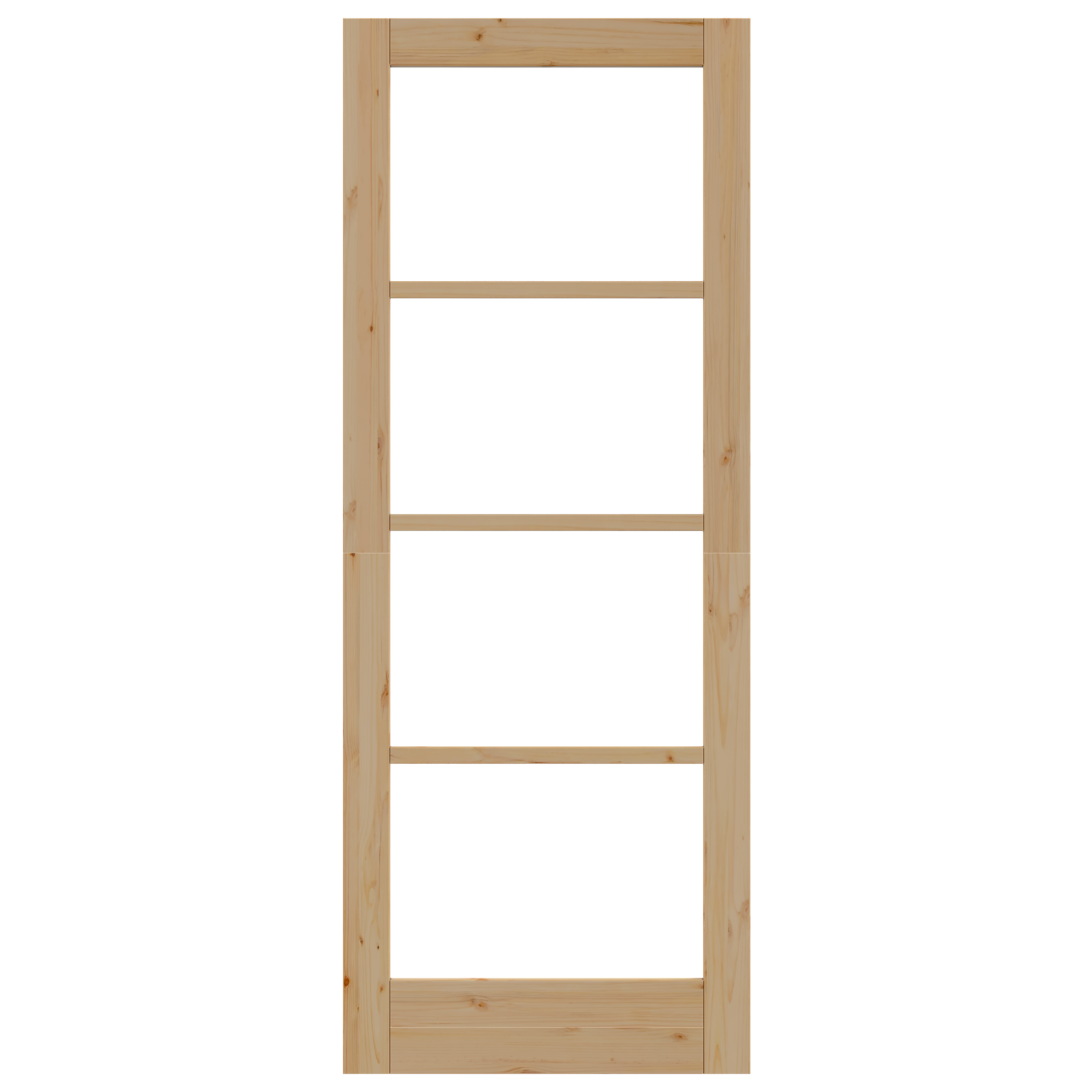 Interior Door with Glass "ORKDAL" 78x202x4 cm Solid Wood Pine - Image 5