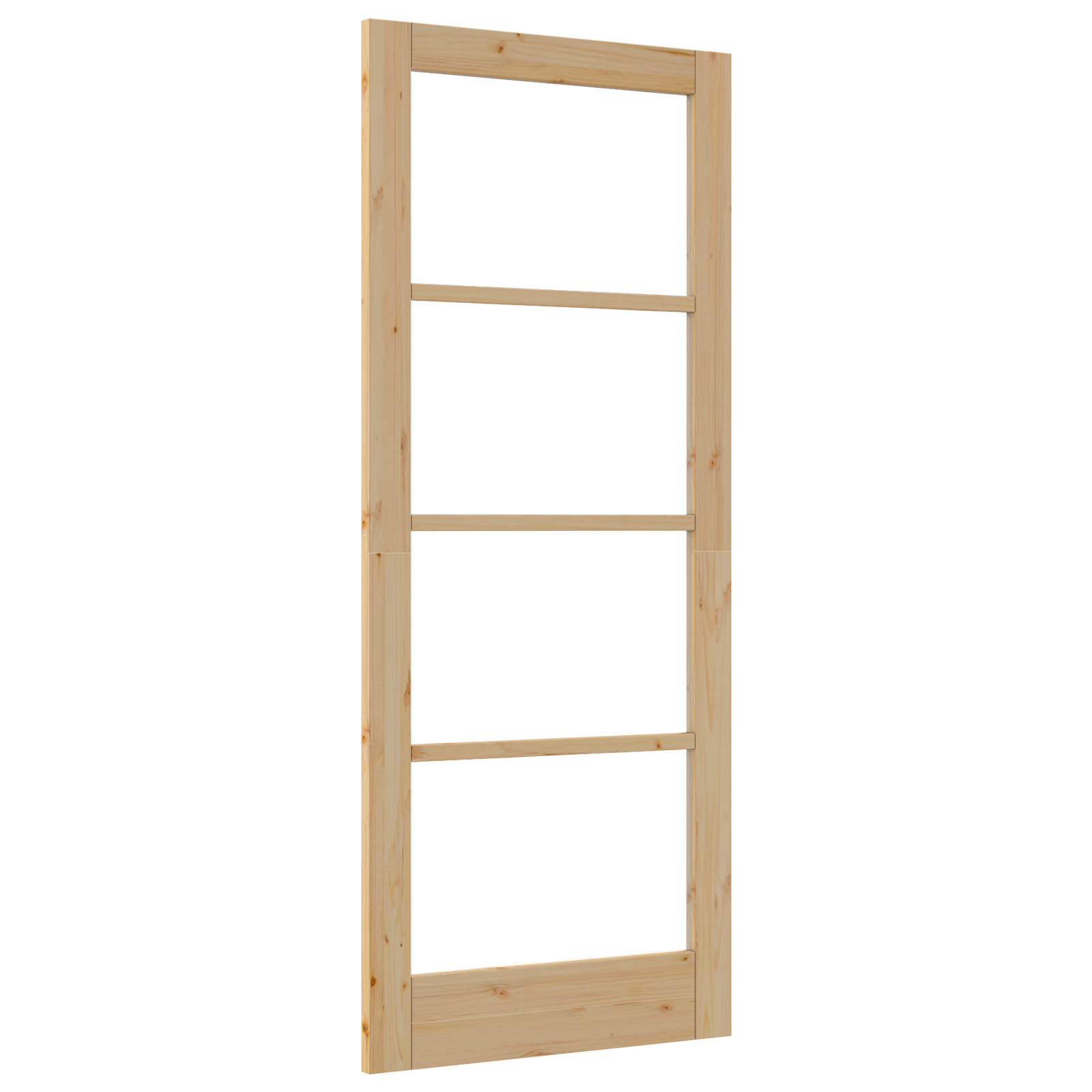 Interior Door with Glass "ORKDAL" 83x202x4 cm Solid Wood Pine - Image 2