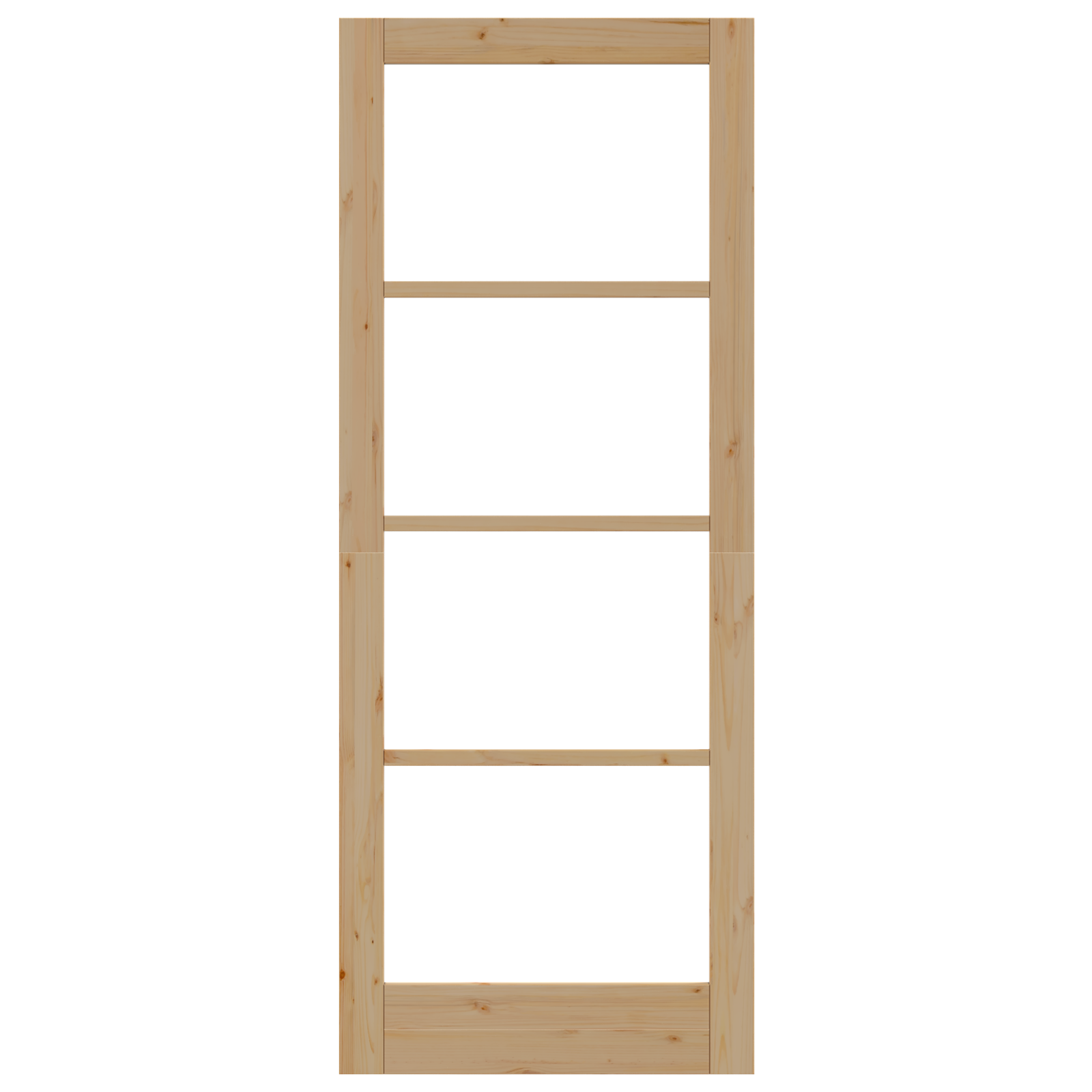 Interior Door with Glass "ORKDAL" 83x211x4 cm Solid Wood Pine - Image 5