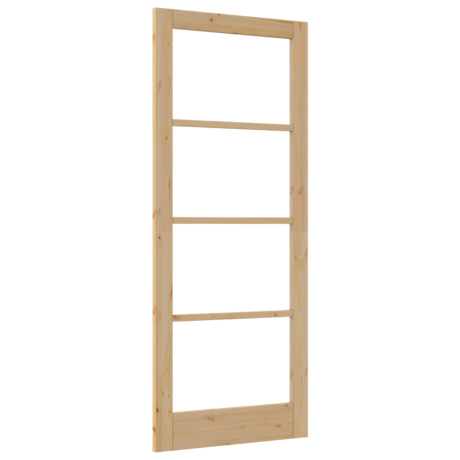 Interior Door with Glass "ORKDAL" 86x211x4 cm Solid Wood Pine - Image 2