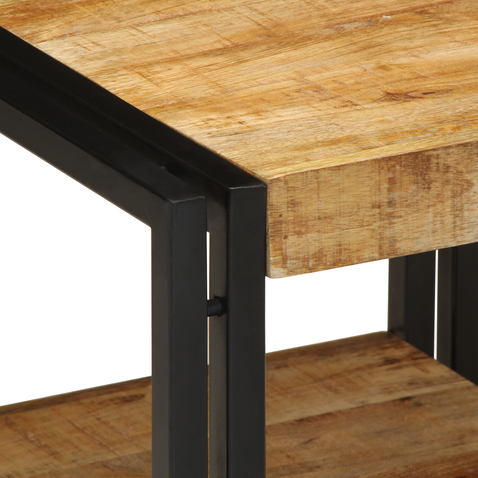 Coffee Table 40x50x38 cm Solid Rough Wood Mango - Image 6