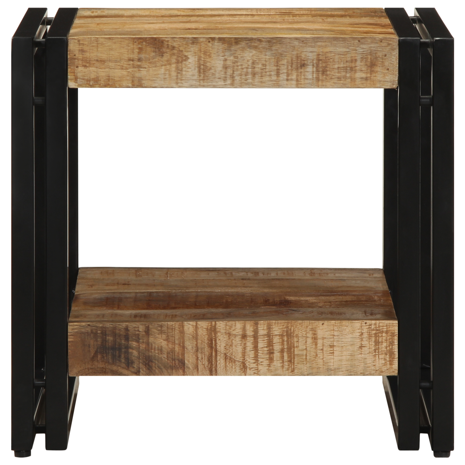 Coffee Table 40x50x38 cm Solid Rough Wood Mango - Image 4