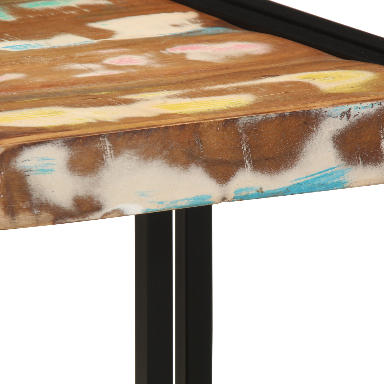 Coffee Table Multicolour 40x50x38 cm Solid Wood Reclaimed - Image 7