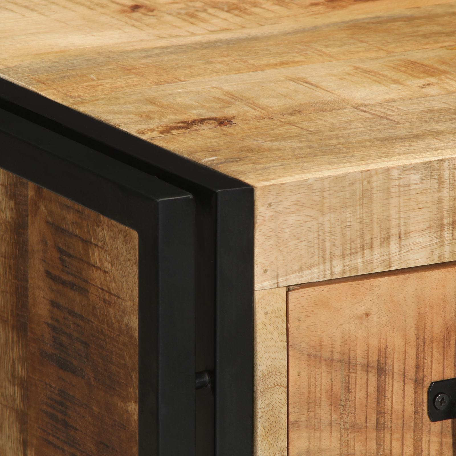 Bedside Cabinet 40x35x50 cm Solid Rough Wood Mango - Image 8