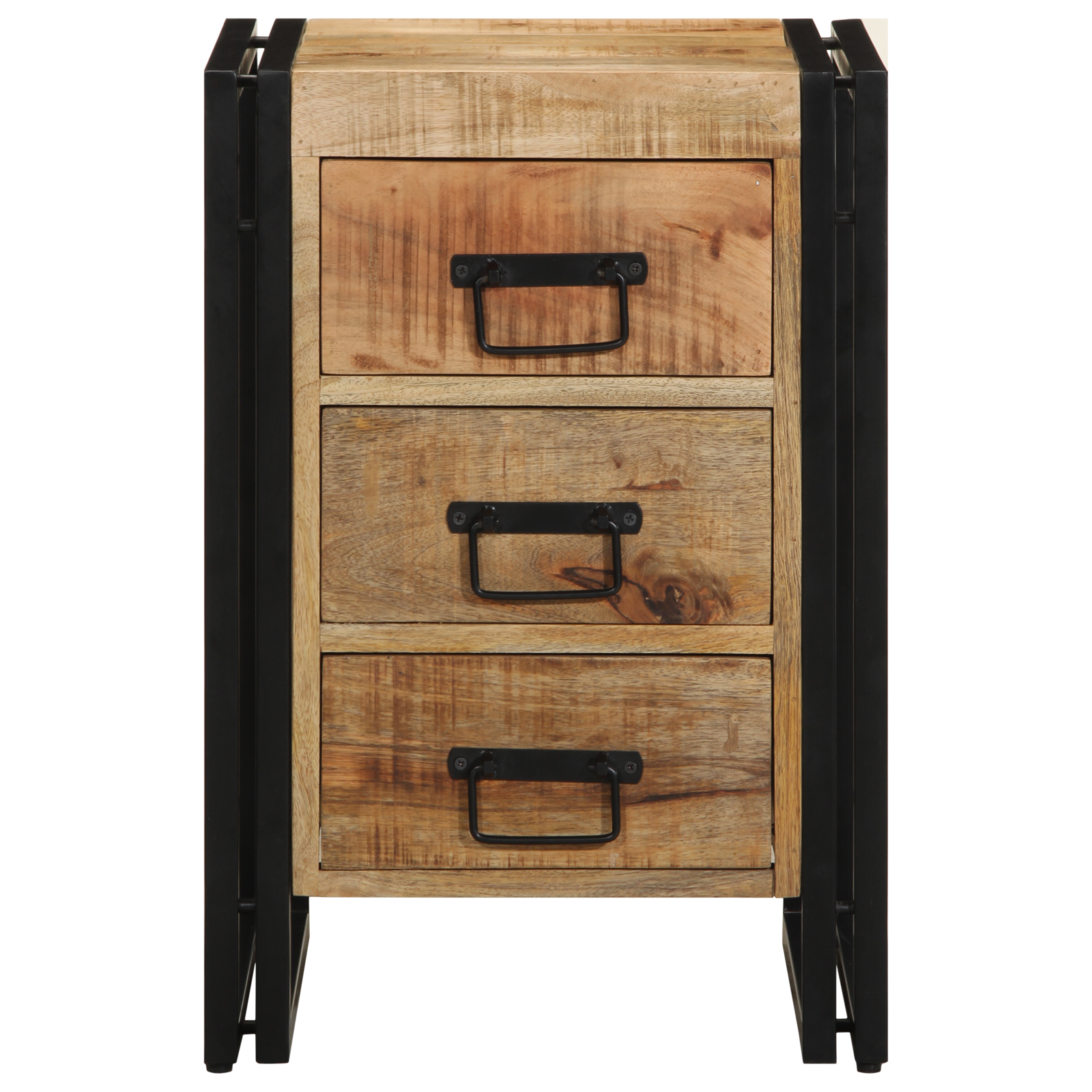 Bedside Cabinet 40x35x50 cm Solid Rough Wood Mango - Image 6