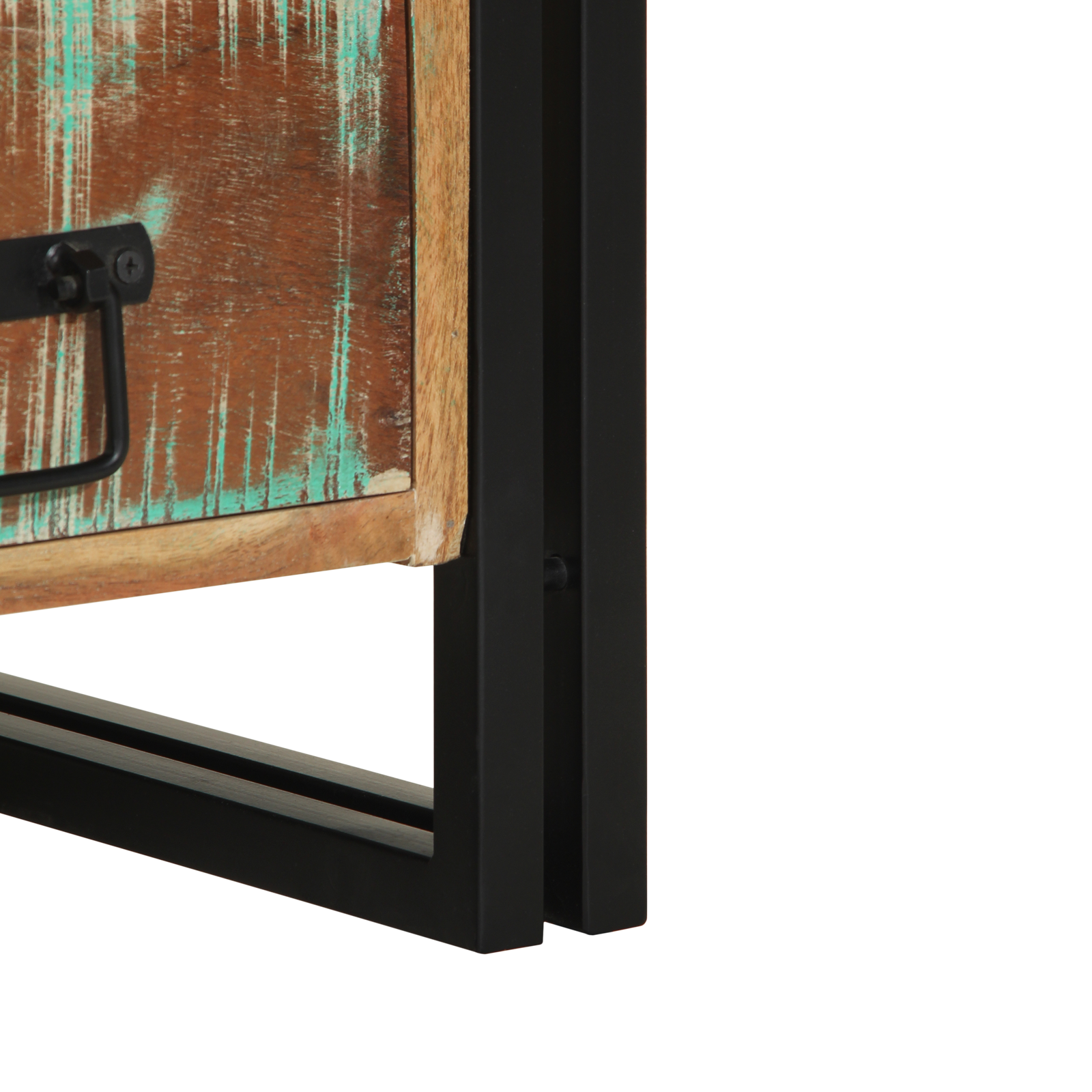 Bedside Cabinet - Multicolour, 40x35x50 cm, Solid Wood, Reclaimed - Image 10