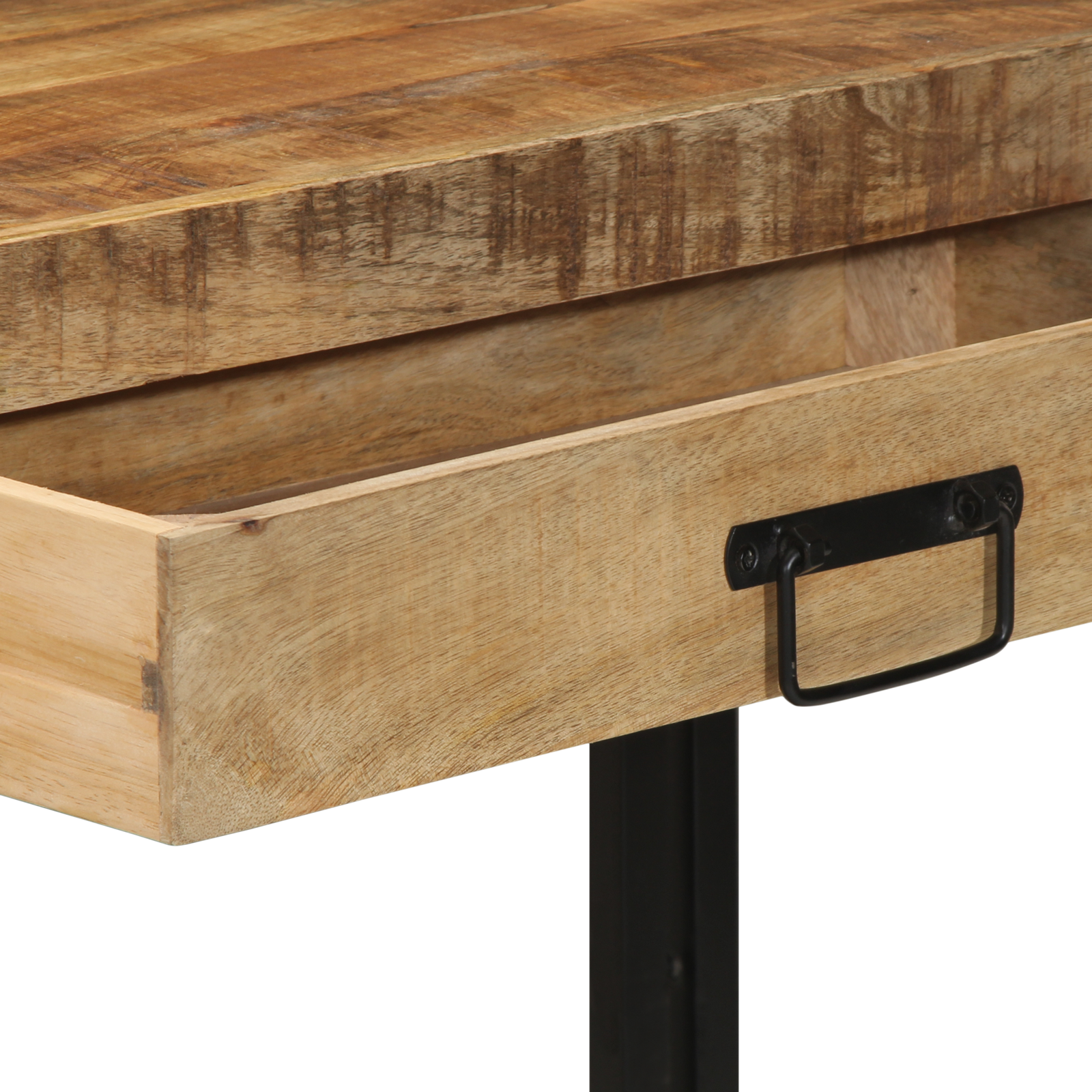 Console Table 120x33x75 cm Solid Rough Wood Mango - Image 8