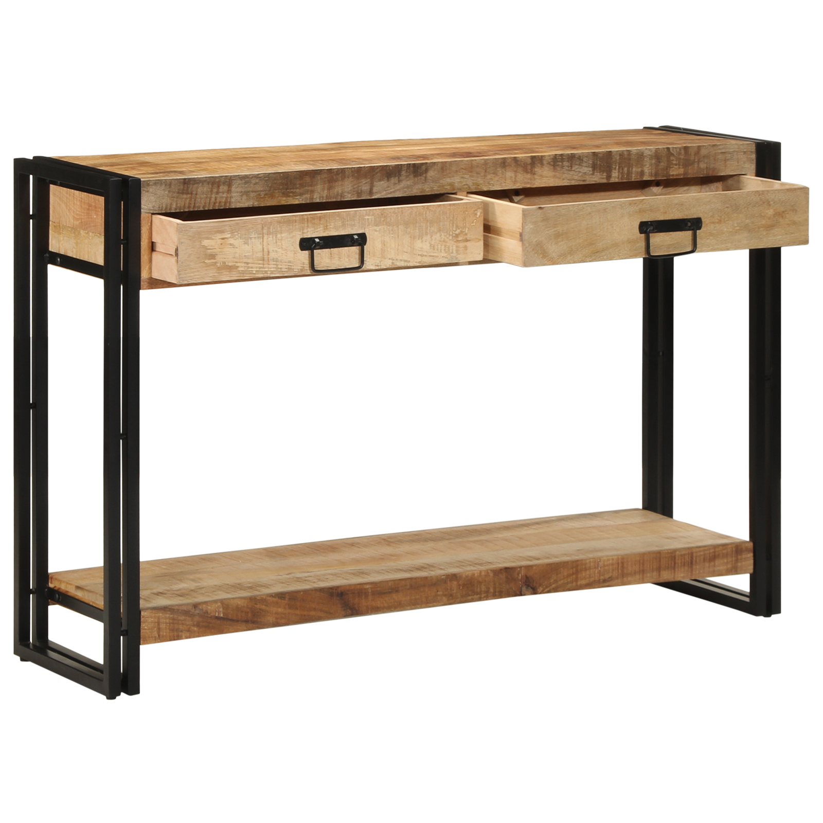 Console Table 120x33x75 cm Solid Rough Wood Mango
