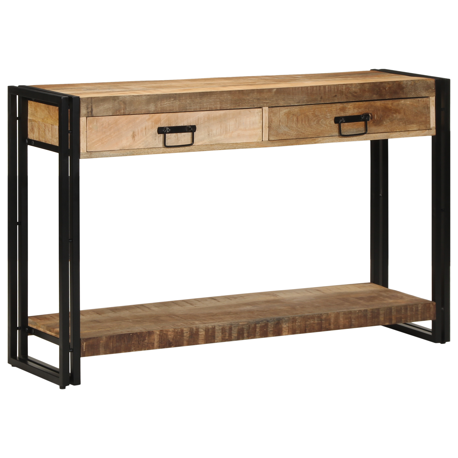 Console Table 120x33x75 cm Solid Rough Wood Mango - Image 2