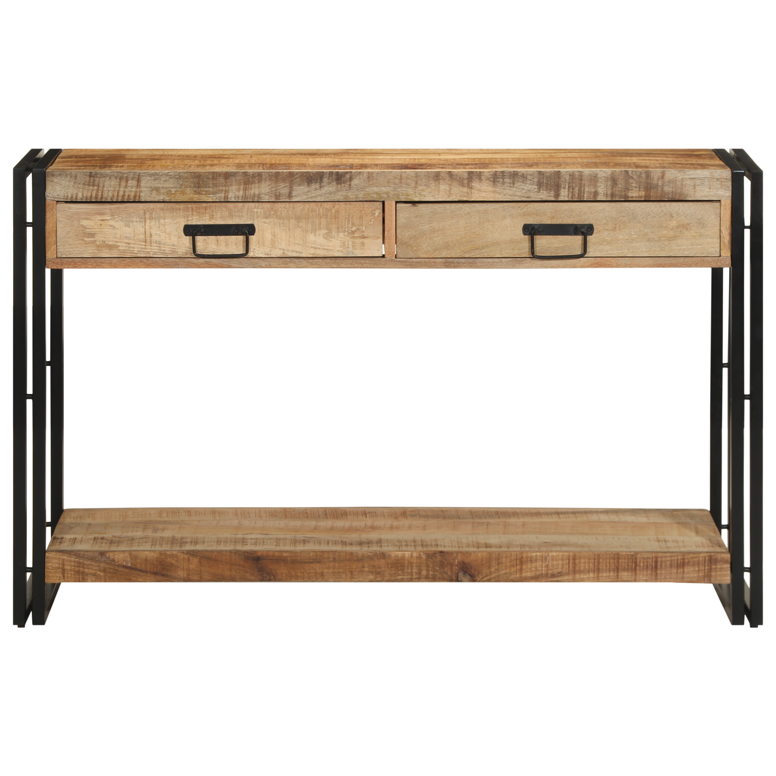 Console Table 120x33x75 cm Solid Rough Wood Mango - Image 5