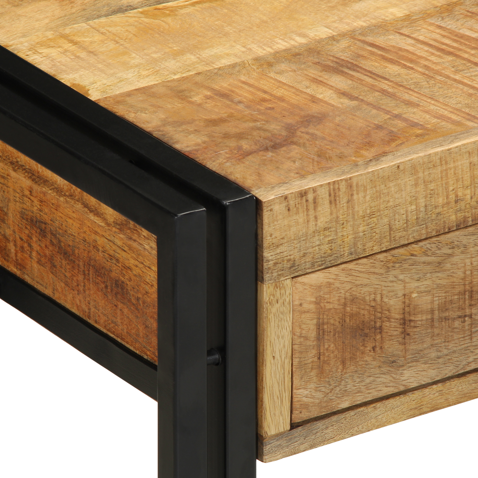 Console Table 90x33x75 cm Solid Rough Wood Mango - Image 7