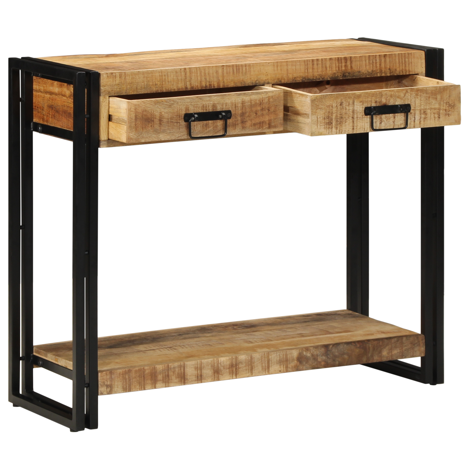Console Tafel 90x33x75 cm Massief Ruw Mango Hout