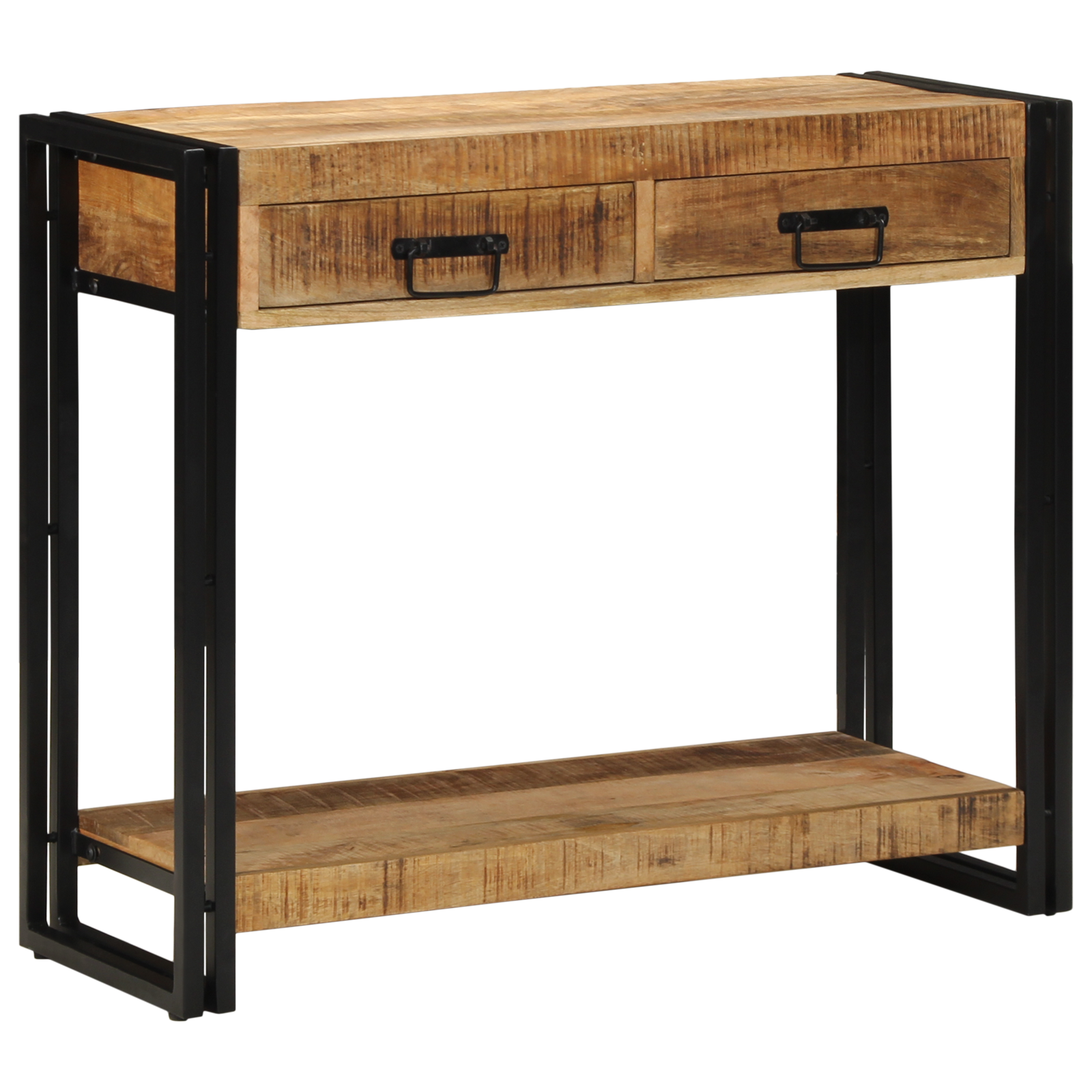 Console Table 90x33x75 cm Solid Rough Wood Mango - Image 3