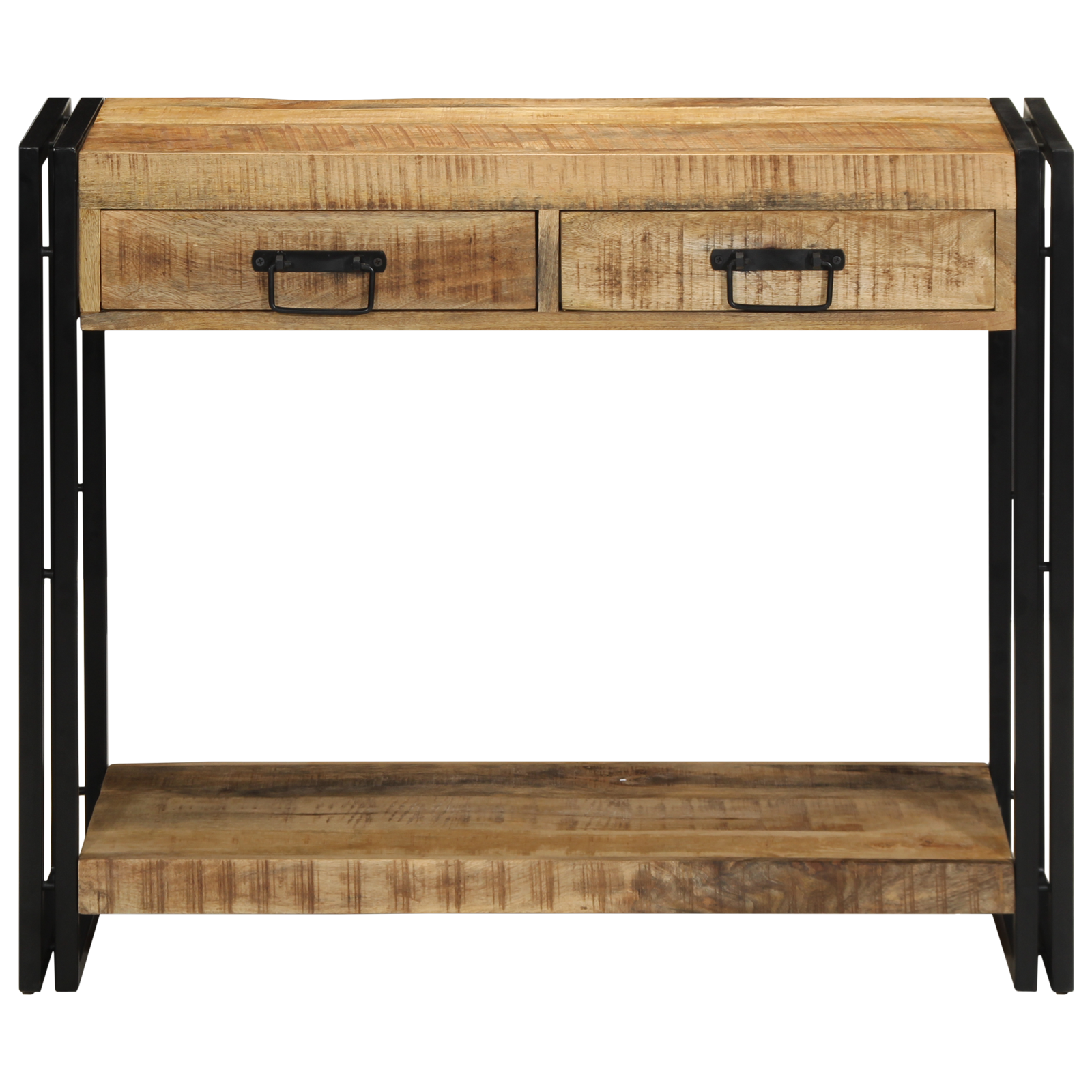 Console Table 90x33x75 cm Solid Rough Wood Mango - Image 5
