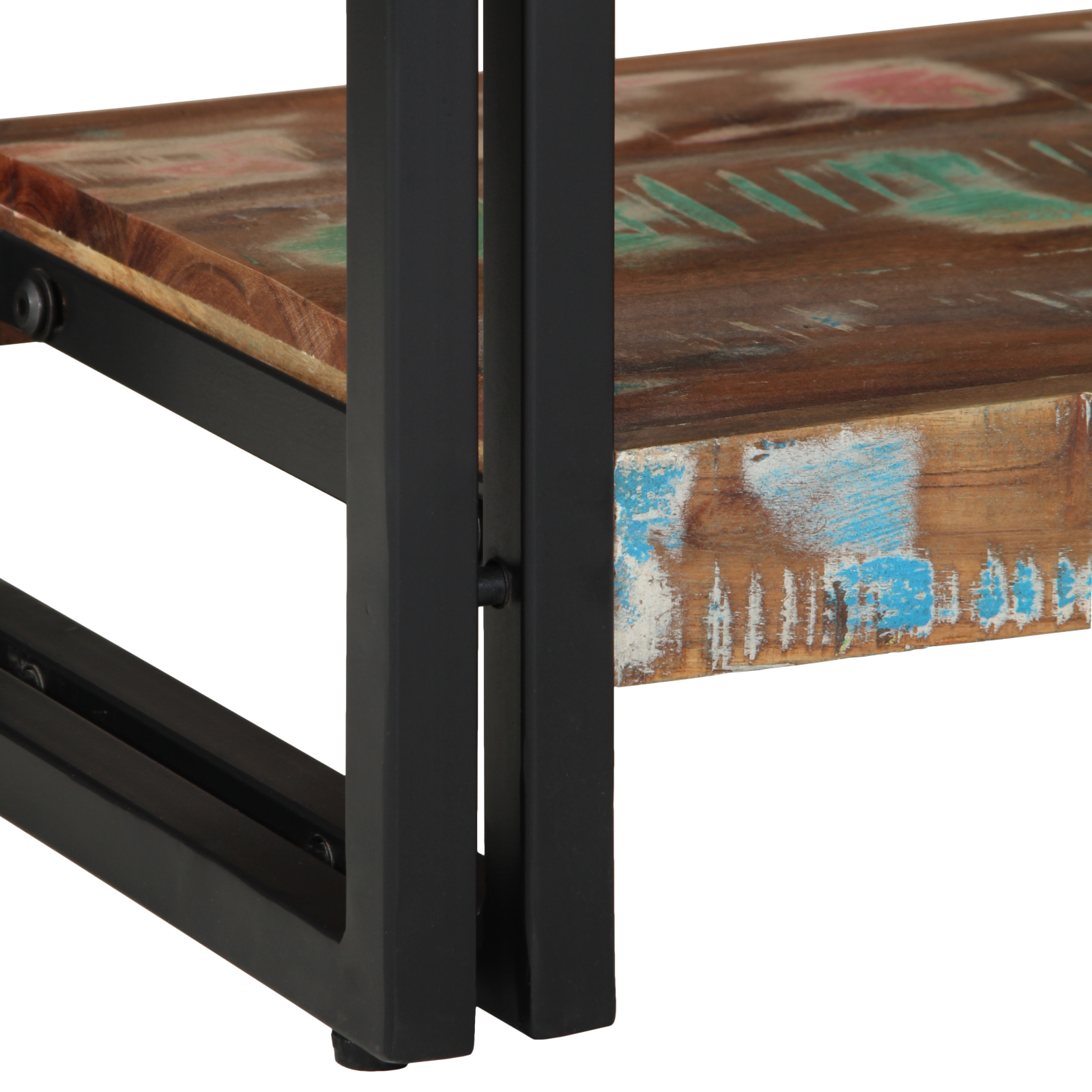 Console Table Multicolour Solid Reclaimed Wood and Metal - Image 10