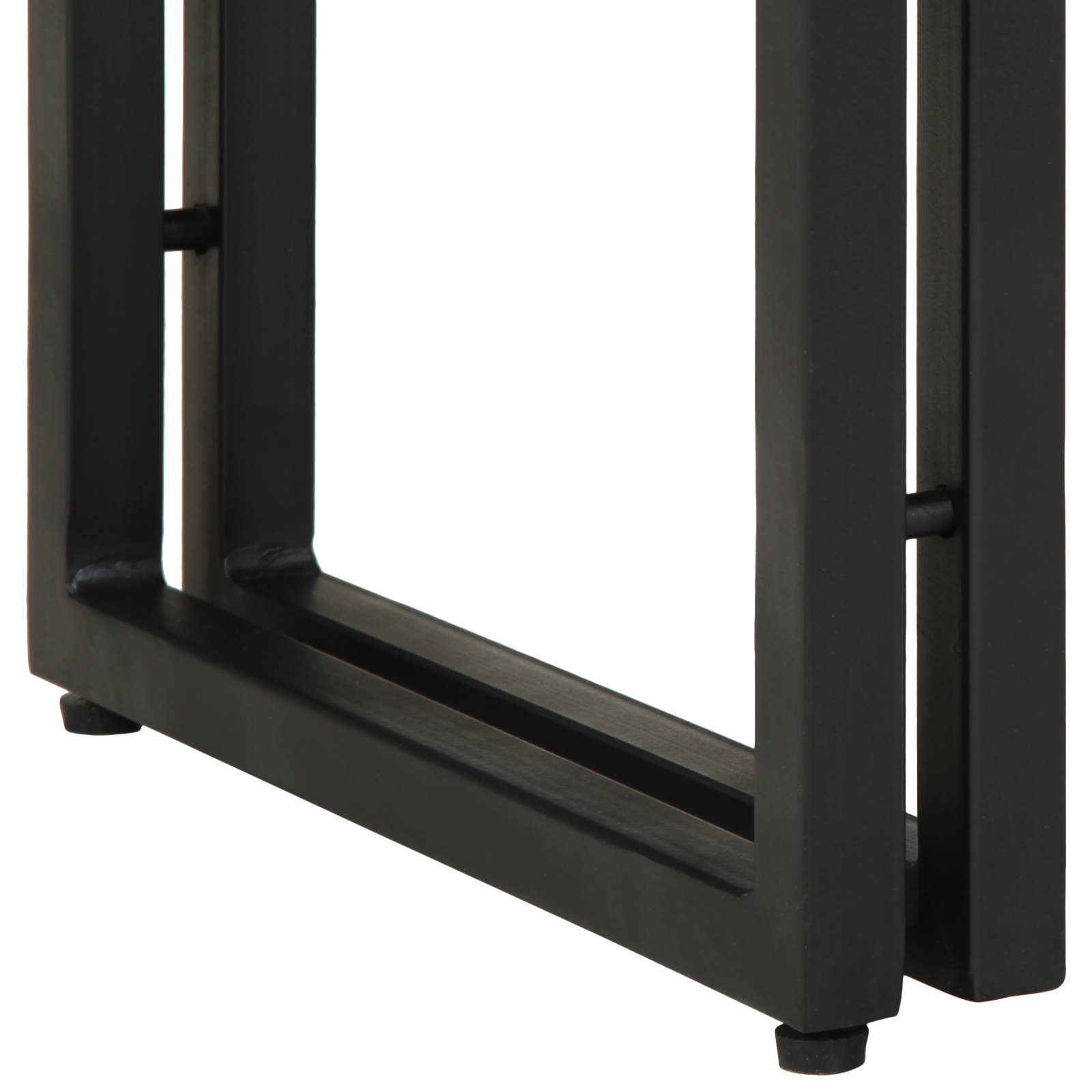 End Tables Black 90x33x75 cm Solid Mango Wood and Metal - Image 10