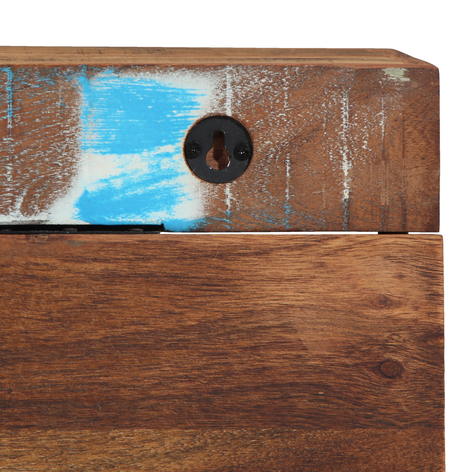 Coat Rack with Shelf Wall Mounted Solid Reclaimed Wood & Metal - Image 9