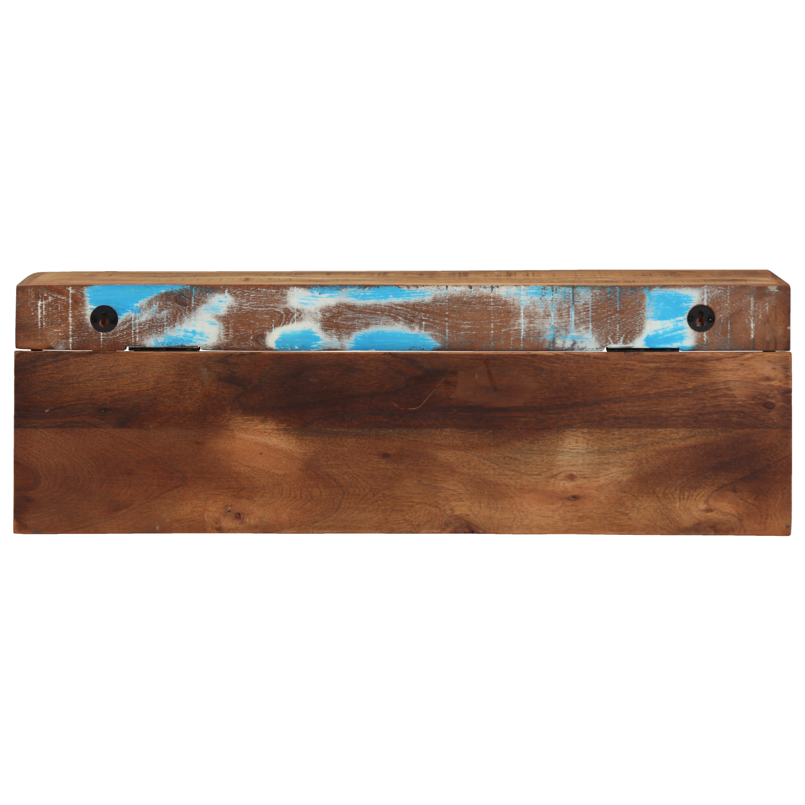 Coat Rack with Shelf Wall Mounted Solid Reclaimed Wood & Metal - Image 6