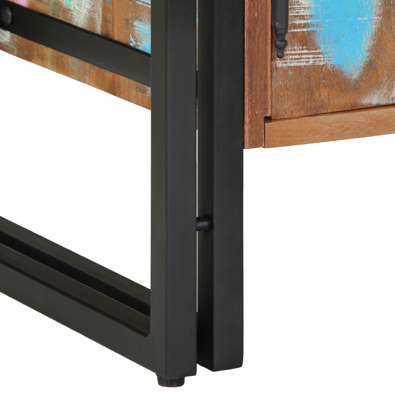 Shoe Cabinet Black 30x30x40 cm Solid Reclaimed Wood and Steel - Image 10