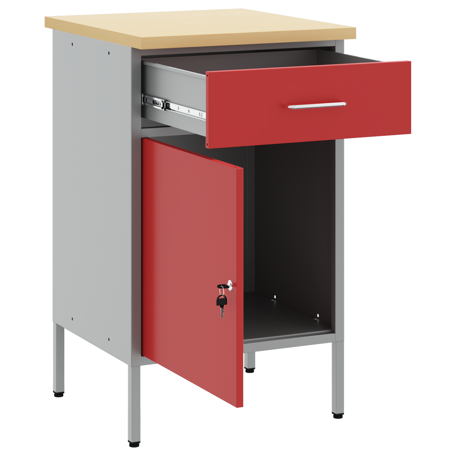 Werkbank Poedergecoat staal Industriële Werkplaats Tafel Garagebank Setup vidaXL - Afbeelding 16 van 44