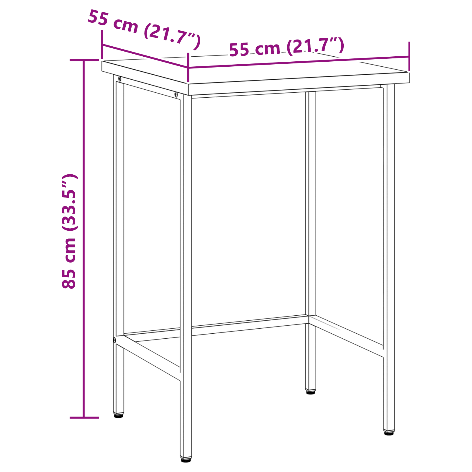 Werkbank Poedergecoat staal Industriële Werkplaats Tafel Garagebank Setup vidaXL - Afbeelding 12 van 44