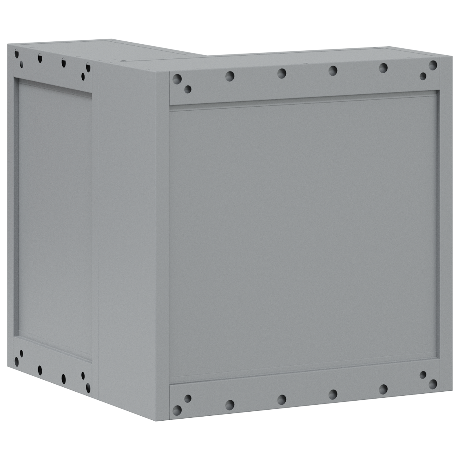 Corner Tool Cabinet Wall-Mounted and Lockable Red Steel - Image 5