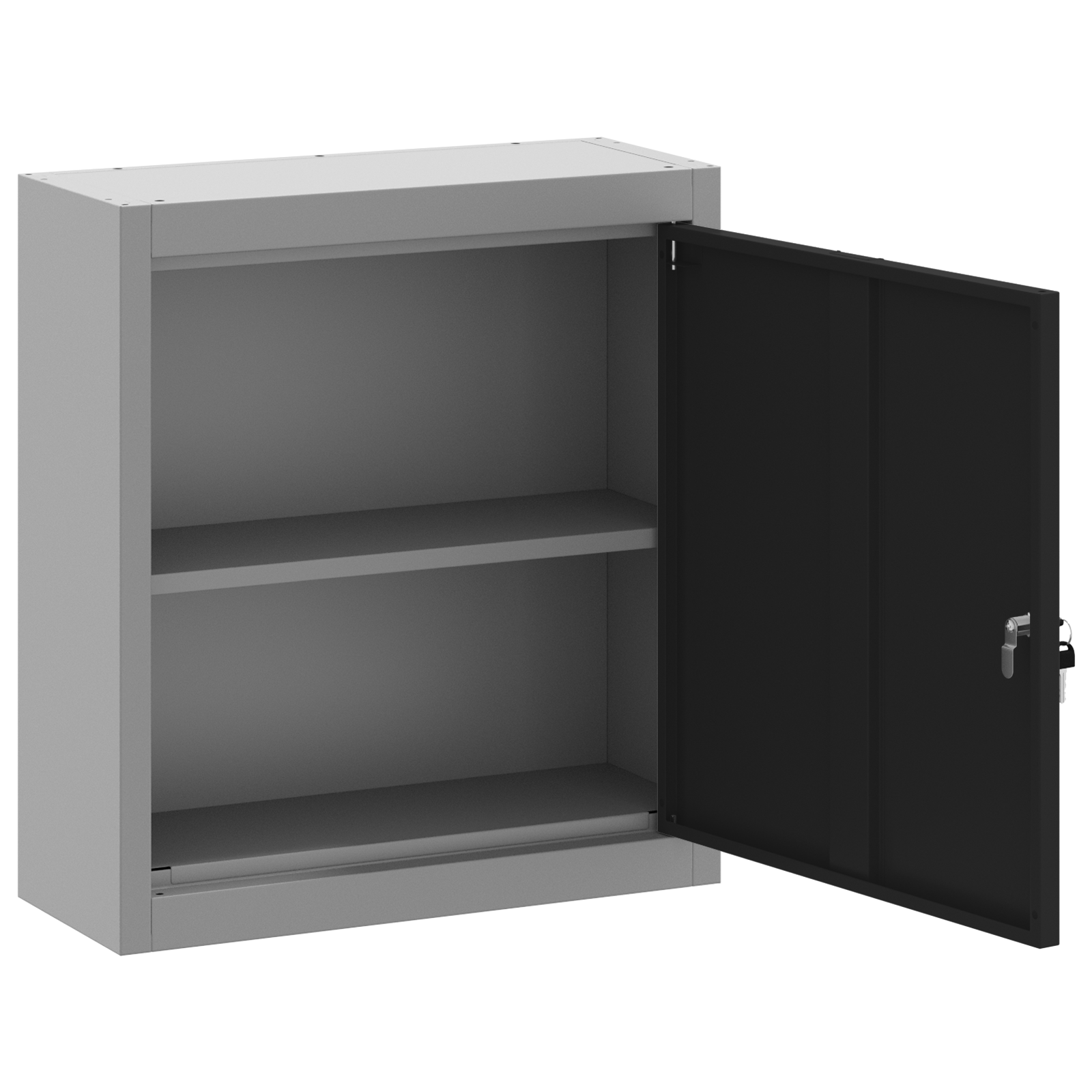 Tool Cabinet Wall-Mounted Black 50x20x55 cm Steel - Image 5
