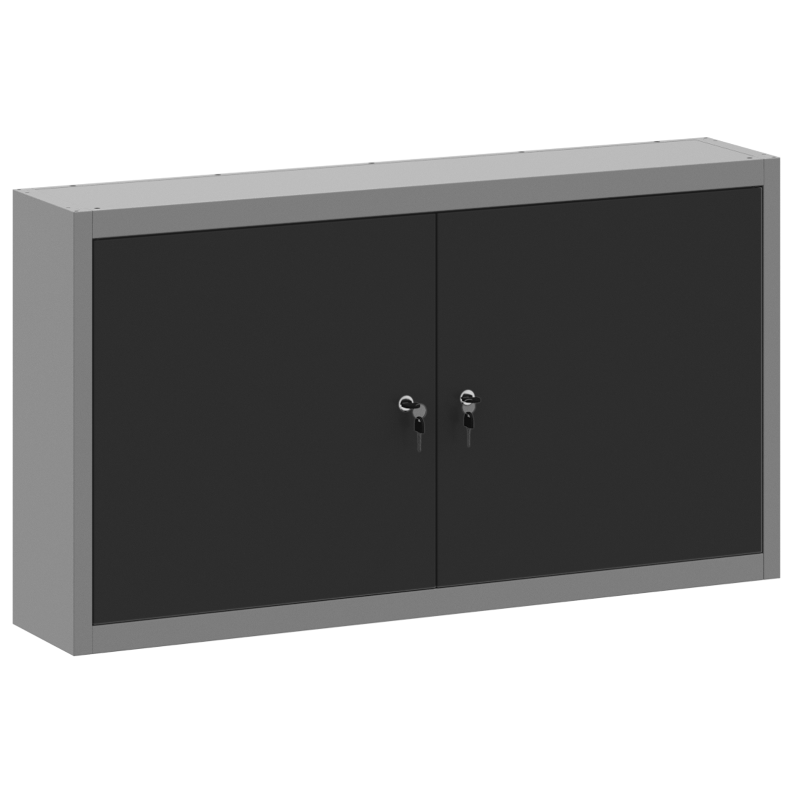 Tool Cabinet Wall-Mounted Black 100x20x55 cm Steel - Image 2