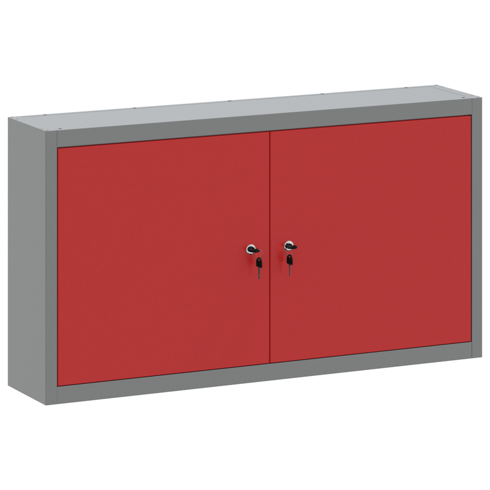 Tool Cabinet Wall-Mounted Red 100x20x55 cm Steel - Image 2
