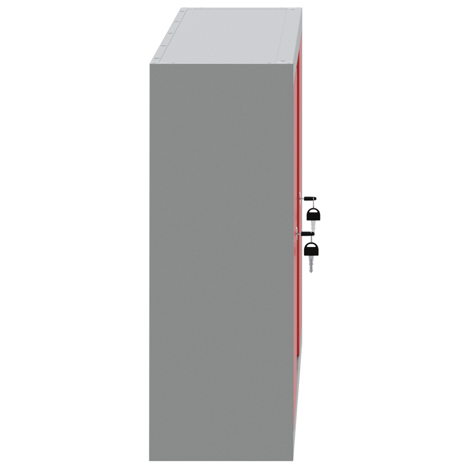 Tool Cabinet Wall-Mounted with Pegboard Red 100x20x55 cm Steel - Image 7