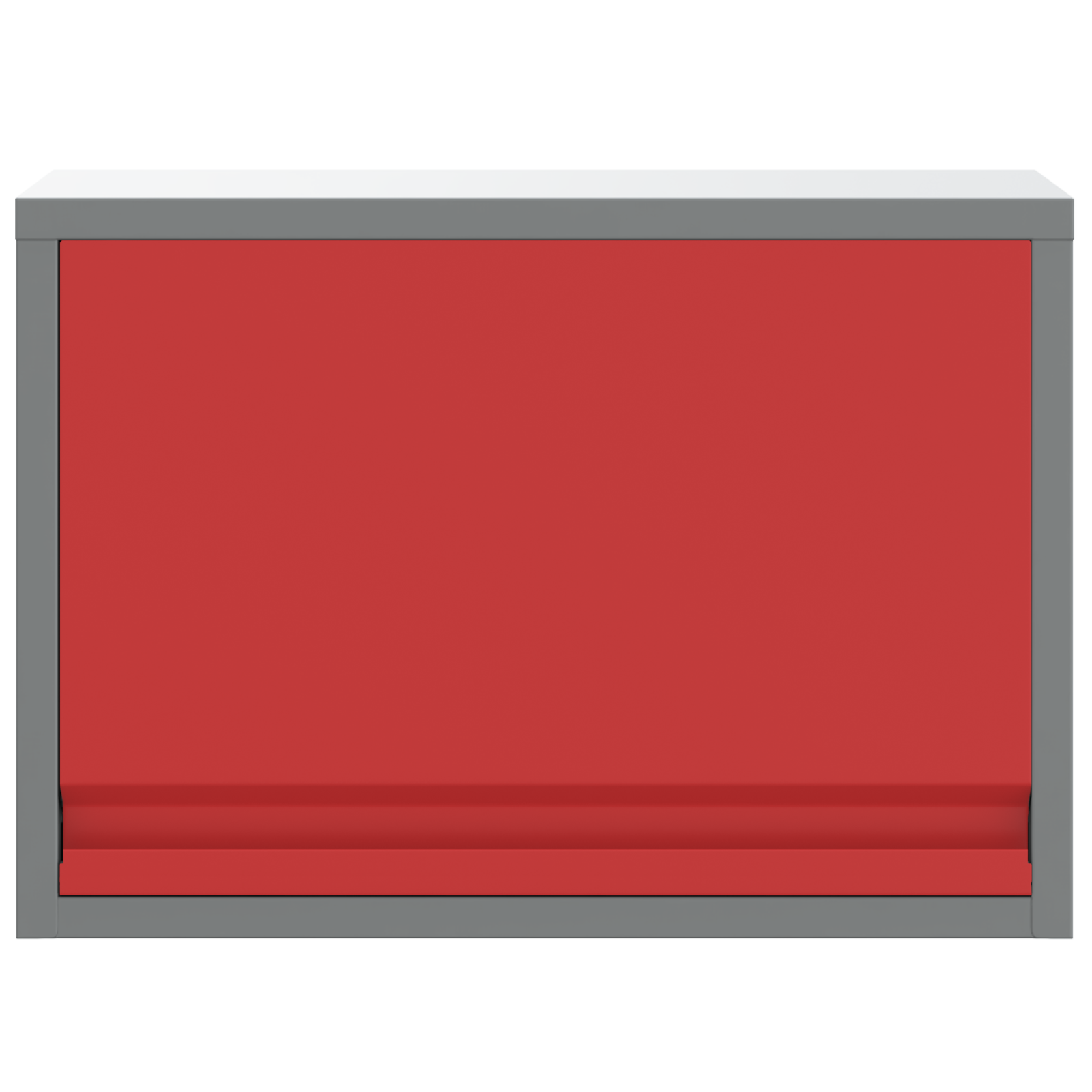 Wall-Mounted Tool Cabinet with Gas-Lift Door in Red, 50x25x35 cm - Image 6