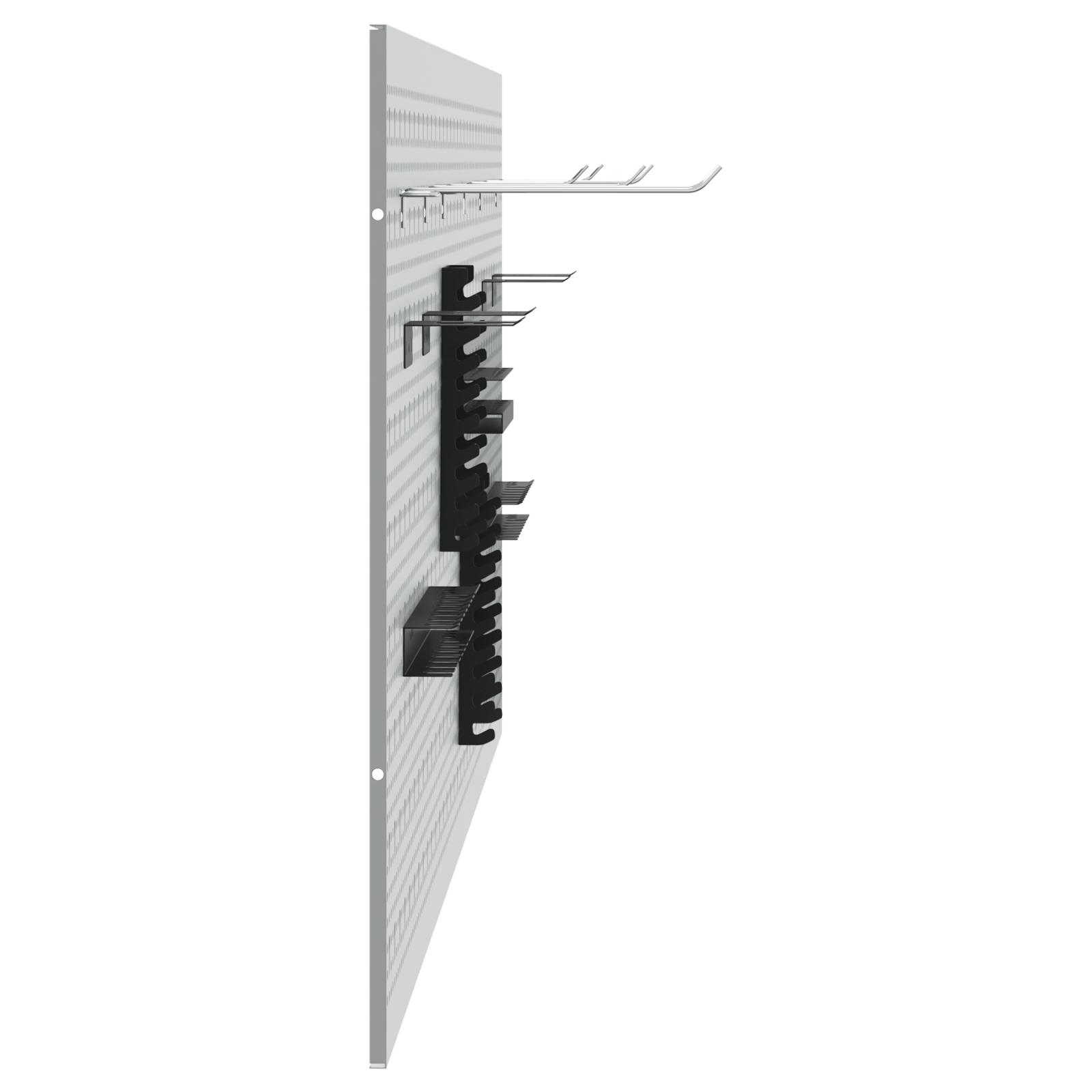 Pegboards - 3 Pack with 15 Accessories, Gray, 50x60 cm, Steel - Image 7