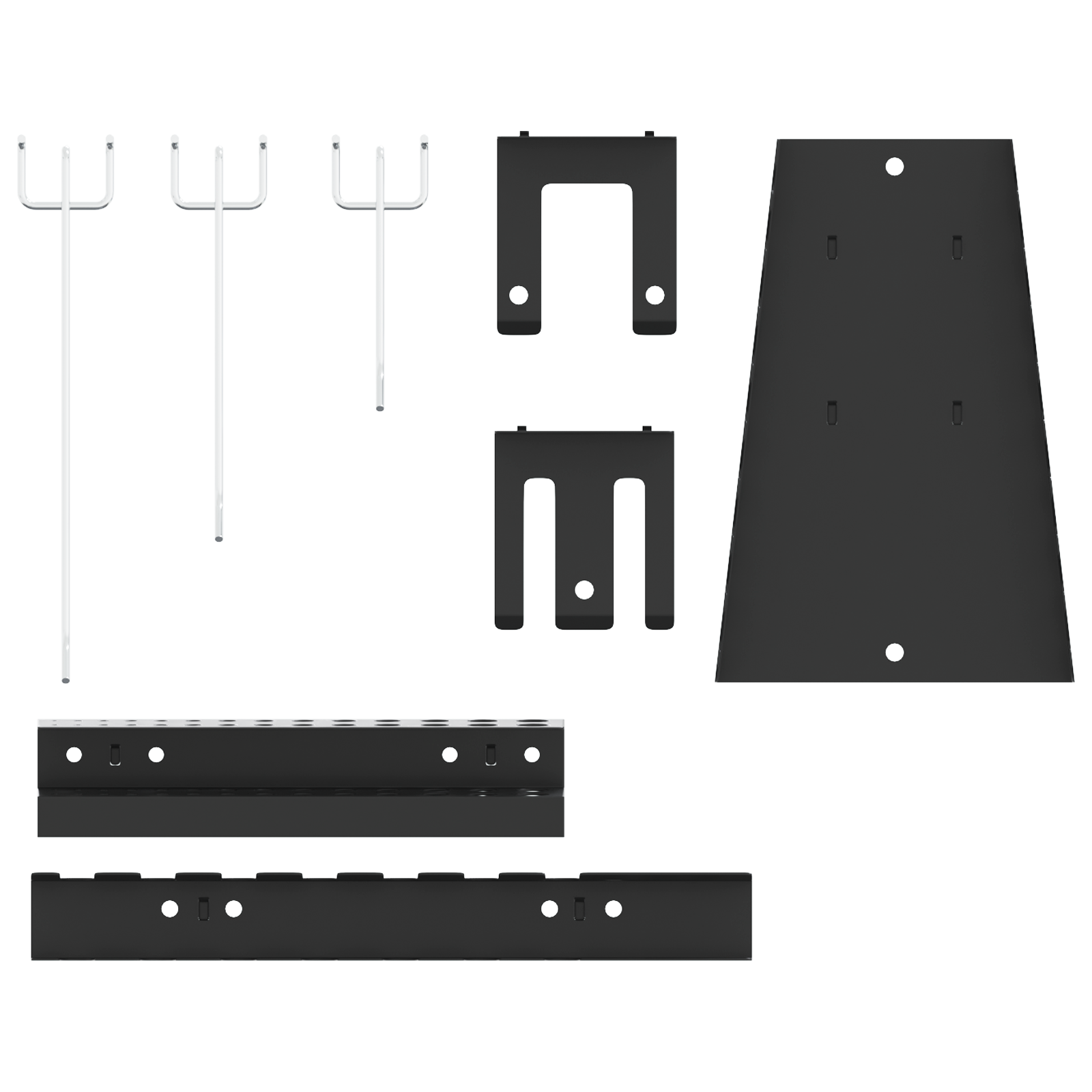 Pegboards 2 Pack with 8 Accessories, Grey, 50x80 cm Steel - Image 10