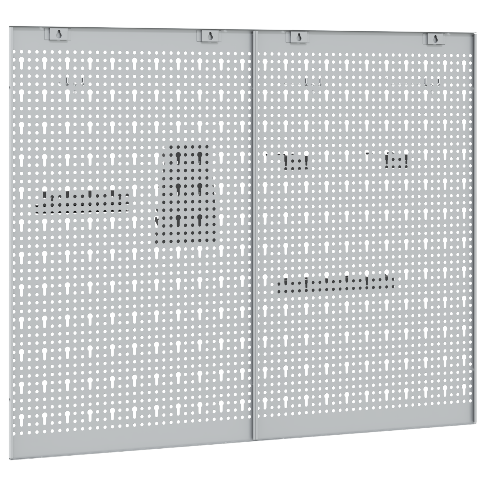 Pegboards 2 Pack with 8 Accessories, Grey, 50x80 cm Steel - Image 5