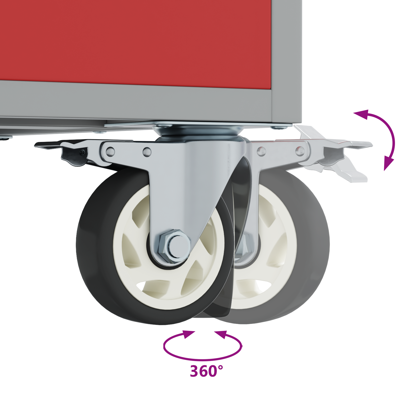 Arbejdskompensation med skuffe Rød og grå 75 x 45 x 85 cm 8 image product%2F4103488%2FP Function 4103488 WBG Function 01