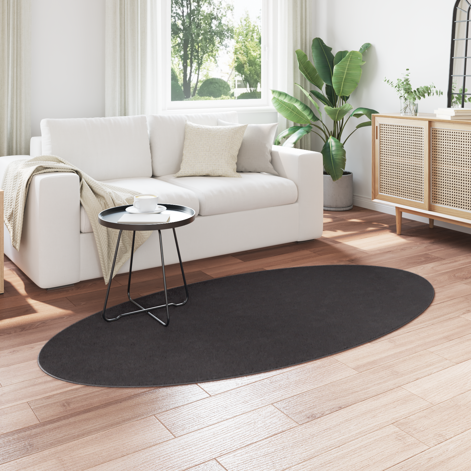 Tæpper Antracitgrå Polyester 100 x 200 cm Accent tæppe 3 image product%2F4103608%2FP Mood 4103608 Mood Image%20%282%29 02