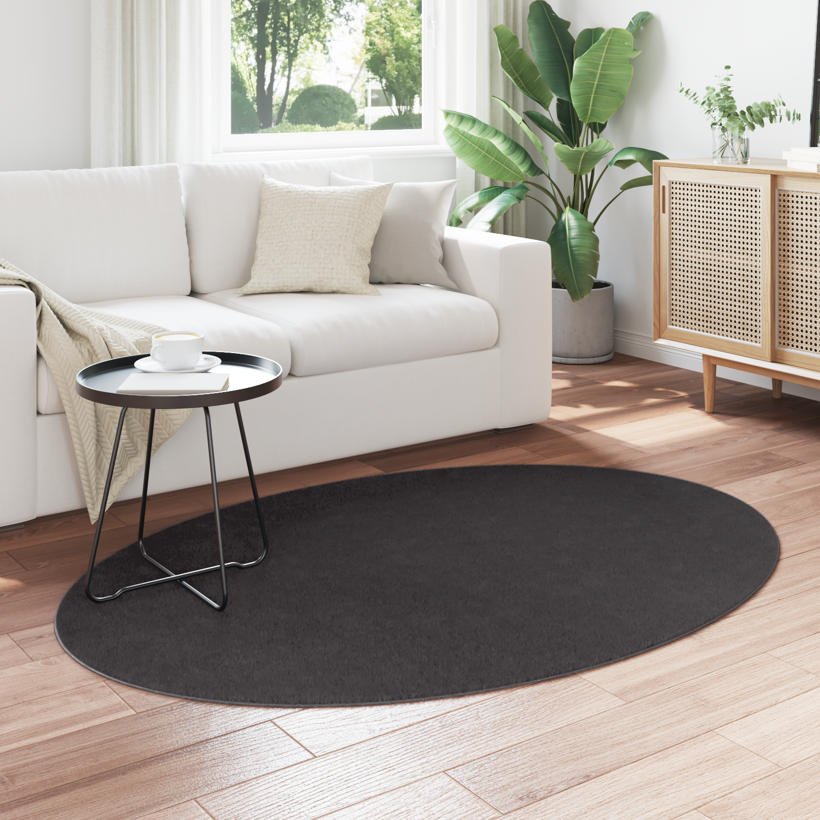 Tæpper Antracit Uld 120 x 170 cm Områdetæppe Rundt 3 image product%2F4103609%2FP Mood 4103609 Mood Image%20%282%29 02