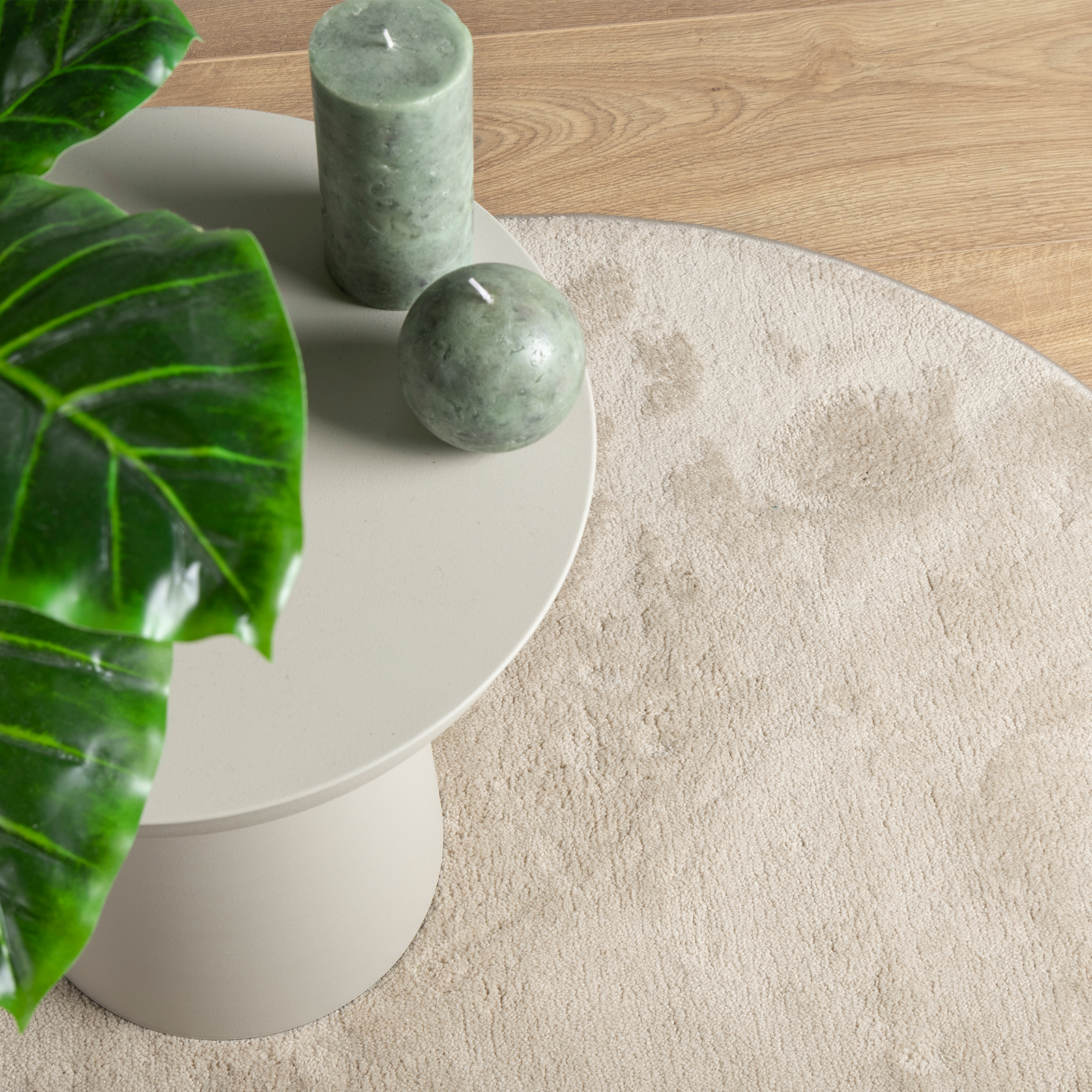 Rug 'HUARTE' Beige 100x200 cm Oval - Image 5