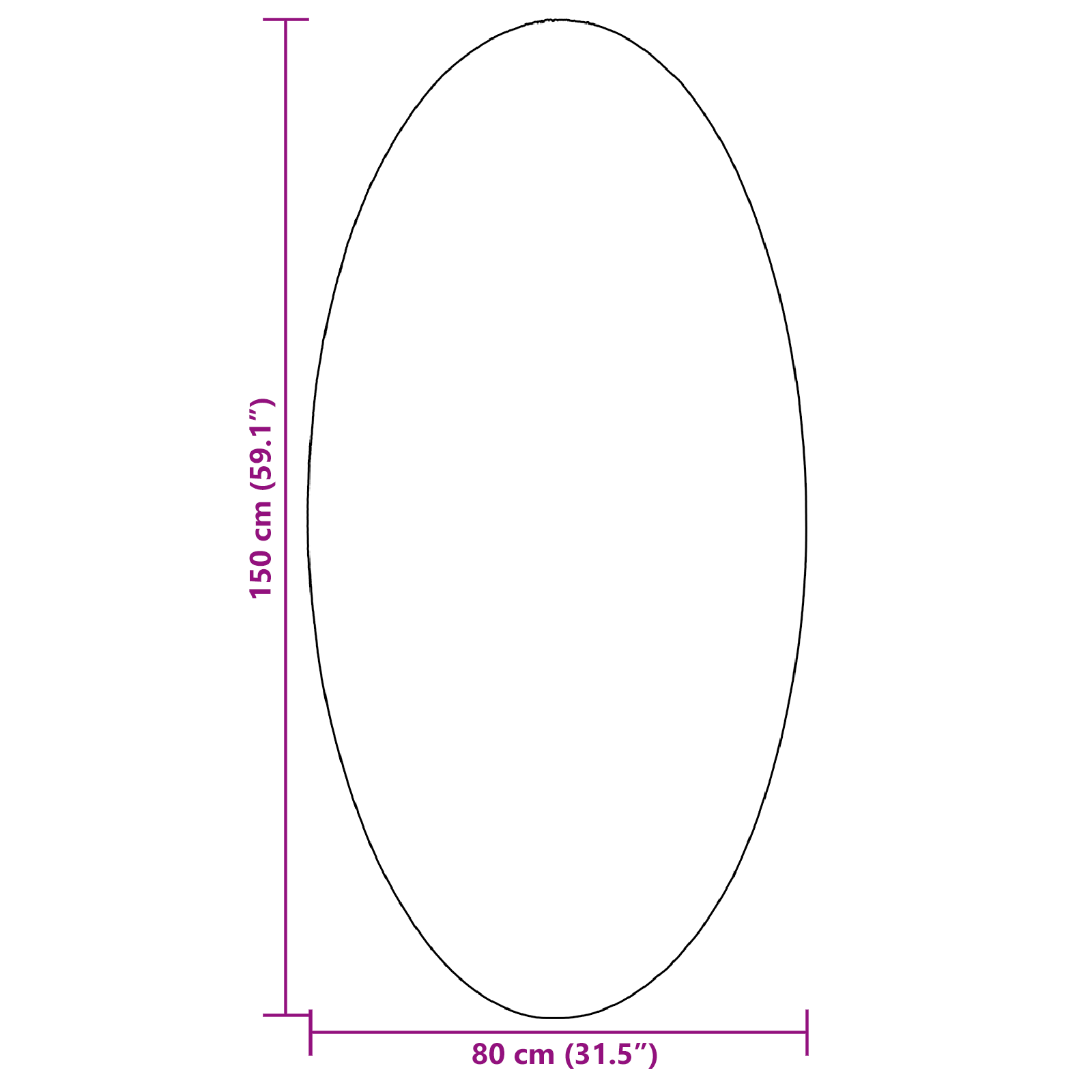 Tæpper Sand Bomuld 80 x 150 cm Skridsikker Områdetæppe Oval 8 image product%2F4103628%2FP Size 4103628 WBG Size EU 01