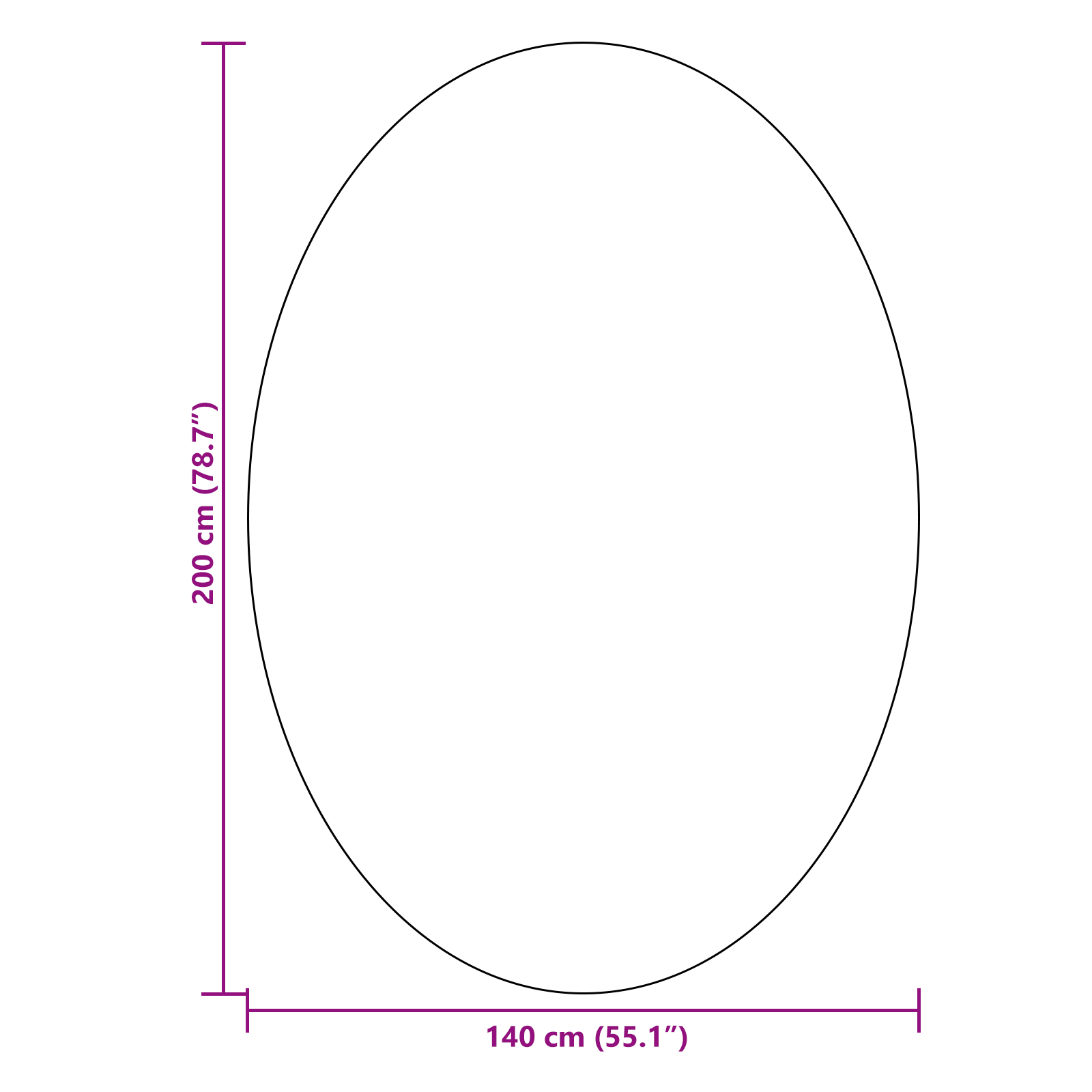 Rug ""HUARTE"" Grey 140x200 cm Oval - Image 9