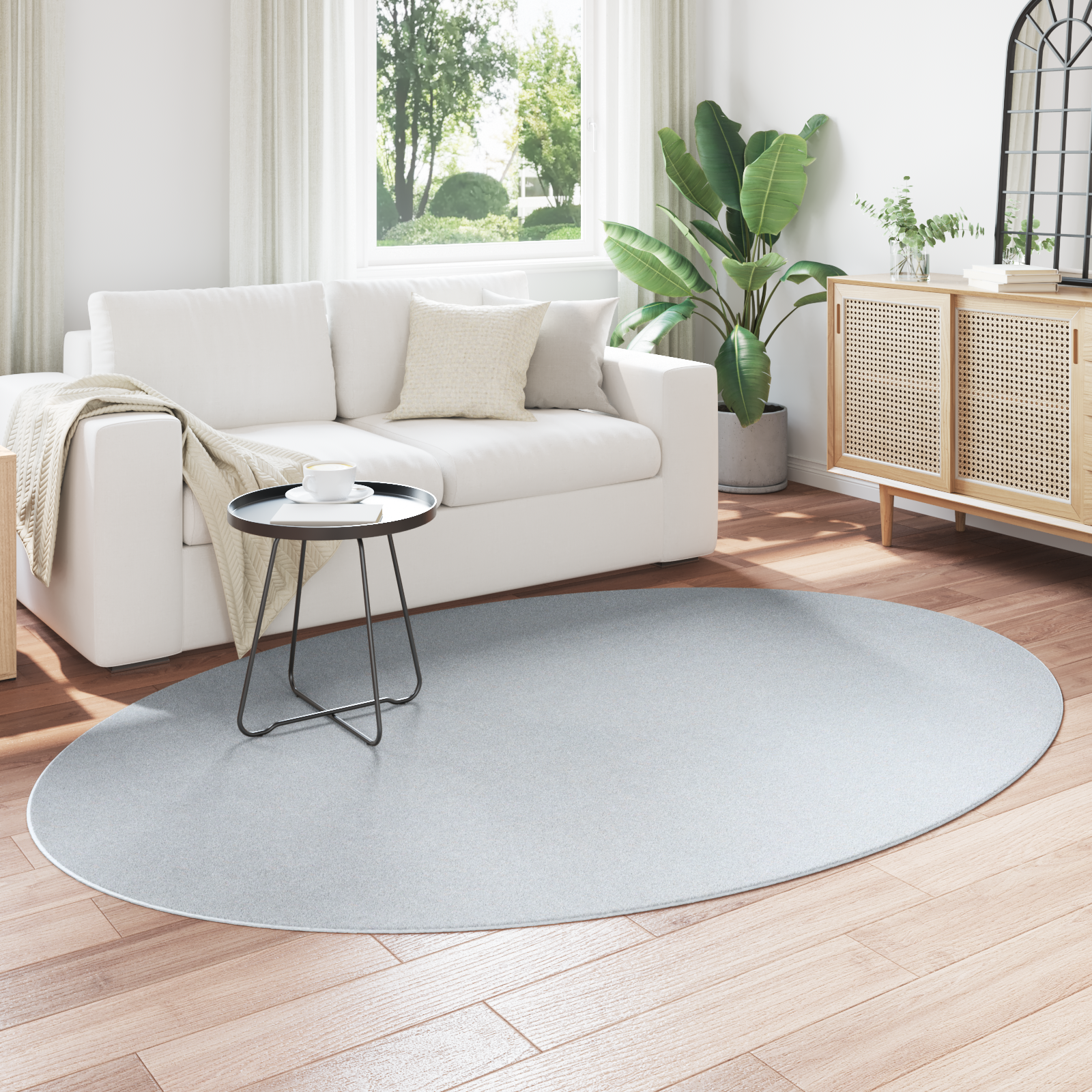 Tæpper Grå Polyester 160 x 230 cm Områdetæpper Oval Moderne 3 image product%2F4103639%2FP Mood 4103639 Mood Image%20%282%29 02