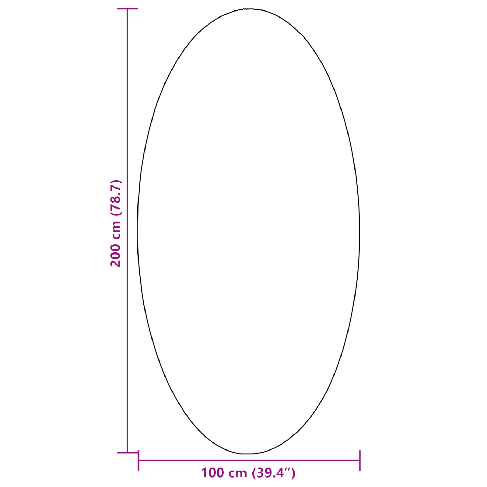 'HUARTE' Forest Green Oval Rug 100x200 cm - Image 9